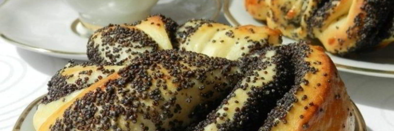 Булочки с маком без дрожжей