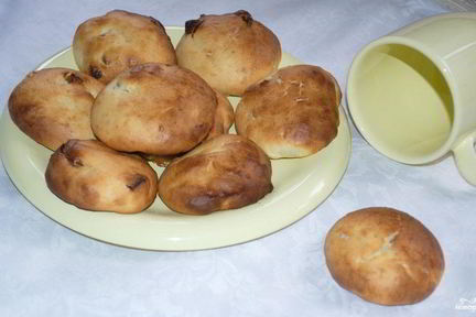 Булочки с сахаром без дрожжей