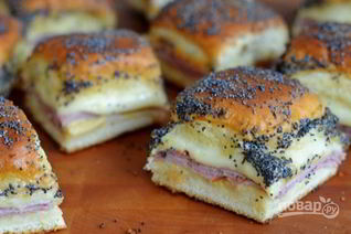 Булочки с сыром и ветчиной