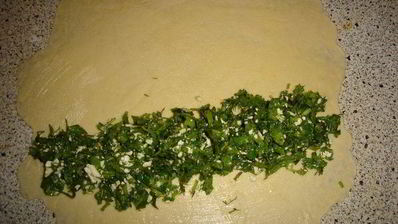 булочки с сыром и зеленью