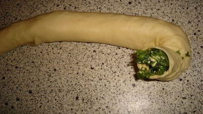 булочки с сыром и зеленью