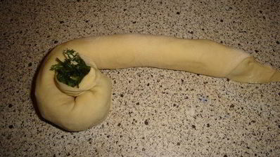 булочки с сыром и зеленью