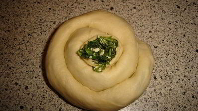 булочки с сыром и зеленью