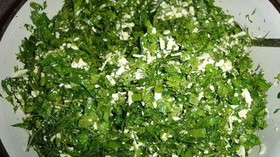 булочки с сыром и зеленью