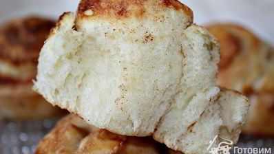 булочки-улитки с корицей и грецким орехом