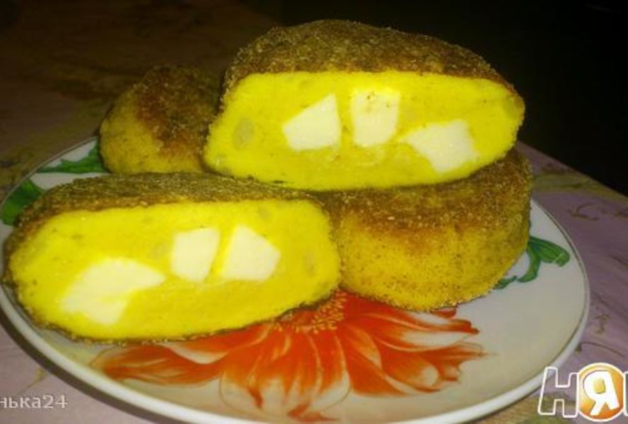 Картофельные булочки с плавленным сыром