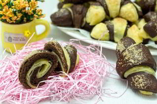 Круассаны из слоеного и дрожжевого теста