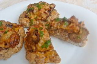 Куриные ватрушки с грибами