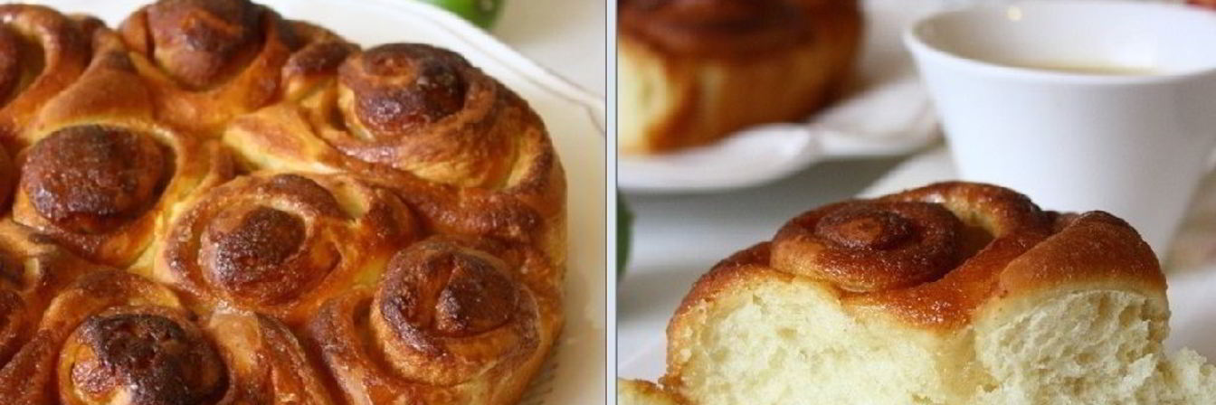 Сахарные булочки с медовой глазурью Roul au miel