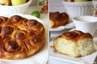 Сахарные булочки с медовой глазурью Roul au miel