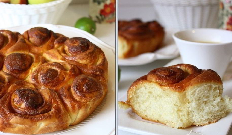 Рецепт сахарных булочек с медовой глазурью roul au miel