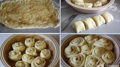 сахарные булочки с медовой глазурью roul au miel