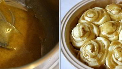 сахарные булочки с медовой глазурью roul au miel