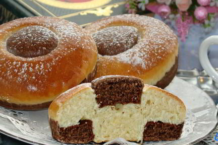 Сдобные булочки с какао