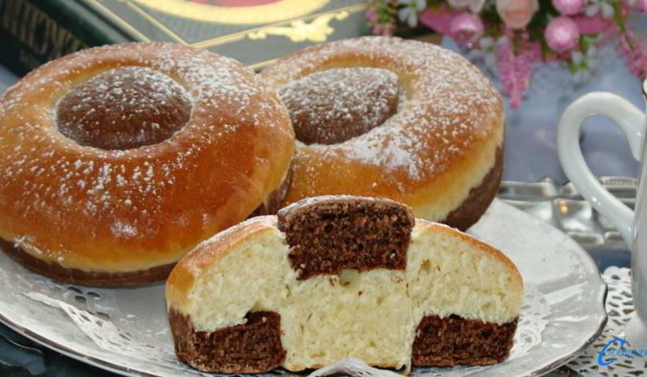 Рецепт сдобных булочек с какао