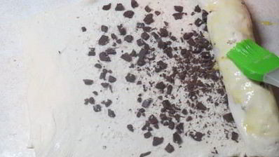 шоколадно-банановые булочки улитки