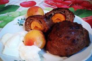 Творожные булочки с абрикосами