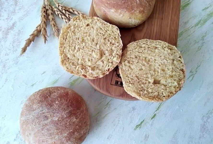 Закусочные булочки с отрубями и горчицей