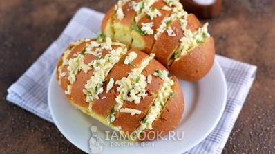 запеченные булочки с сыром и зеленью