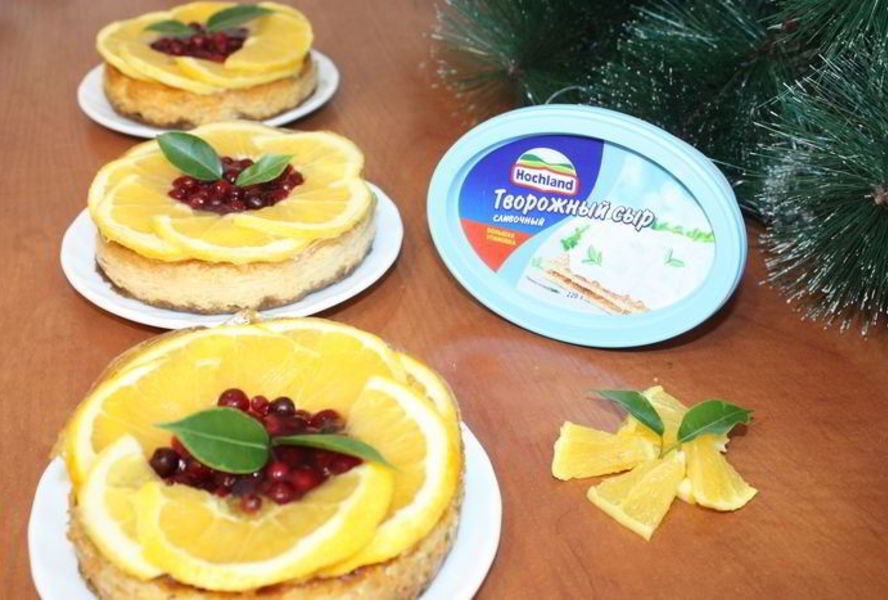 Апельсиновые мини-чизкейки