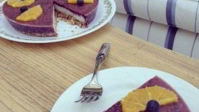 черничный чизкейк с орехами