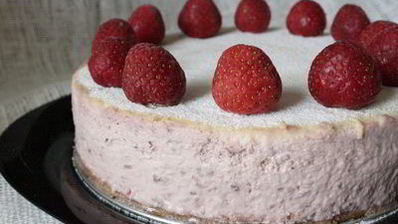 чизкейк клубника со сливками