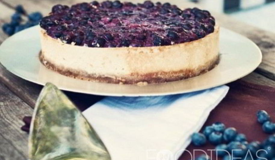 Рецепт чизкейка с черникой