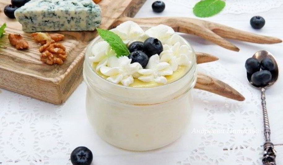Рецепт чизкейка с голубым сыром