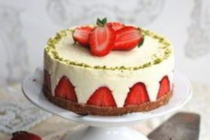 Чизкейк с клубникой