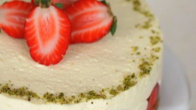 чизкейк с клубникой