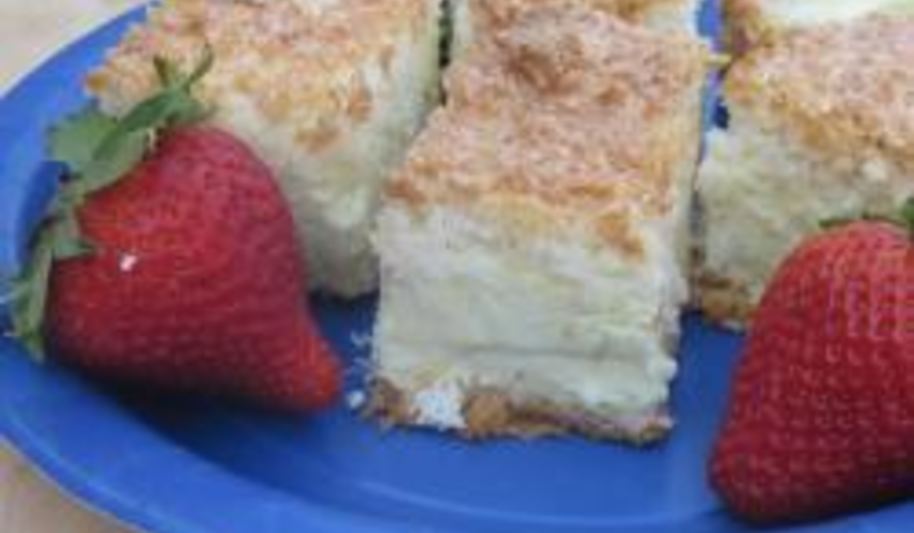 Рецепт чизкейка с кокосовой пеной