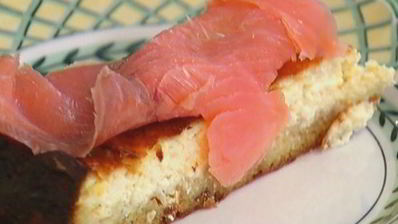 чизкейк с семгой и грюйером