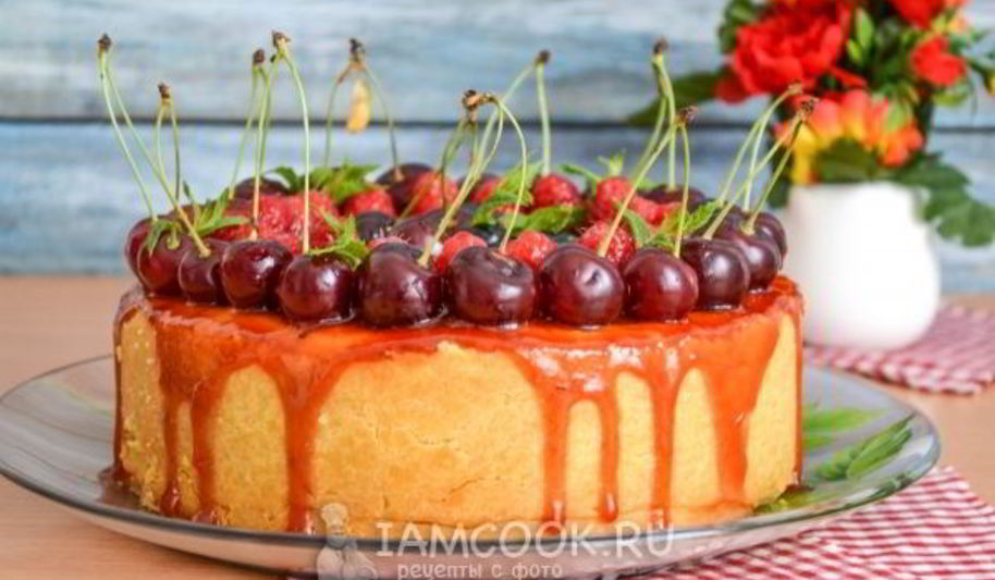Рецепт чизкейка с вишней