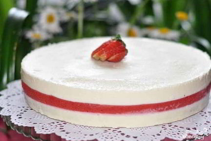 Клубничный чизкейк без выпечки