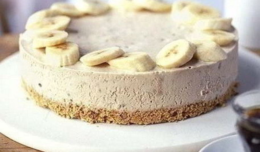 Рецепт легкого бананового чизкейка с творогом