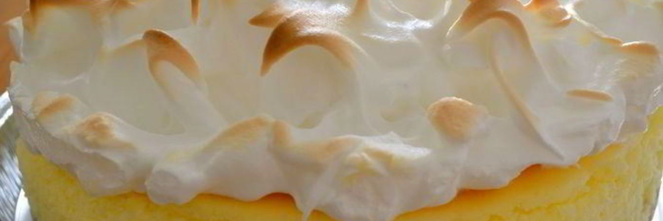 Лимонный чизкейк с меренгой