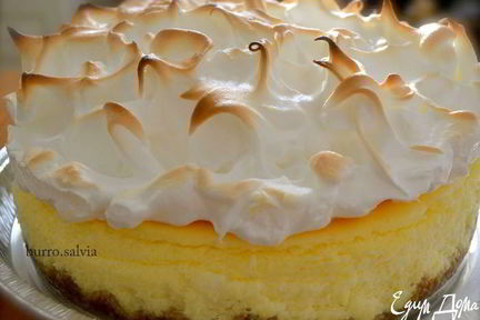 Лимонный чизкейк с меренгой