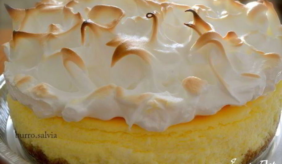 Рецепт лимонного чизкейка с меренгой