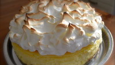 лимонный чизкейк с меренгой