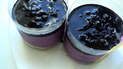 мини-чизкейки с черникой