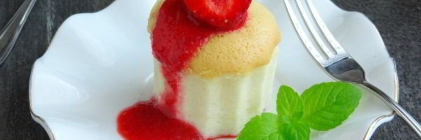 Порционный ванильный чизкейк