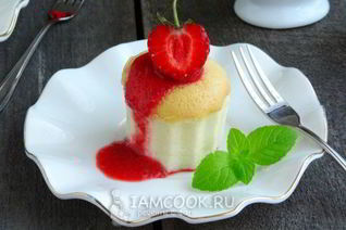 Порционный ванильный чизкейк