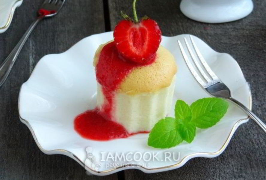 Порционный ванильный чизкейк