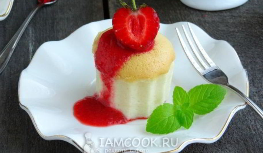 Рецепт порционного ванильного чизкейка