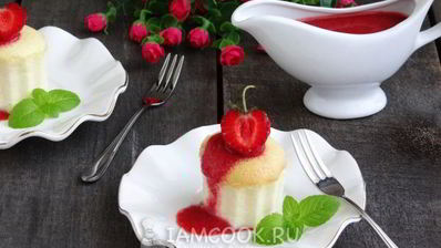 порционный ванильный чизкейк