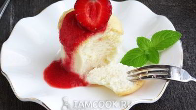 порционный ванильный чизкейк