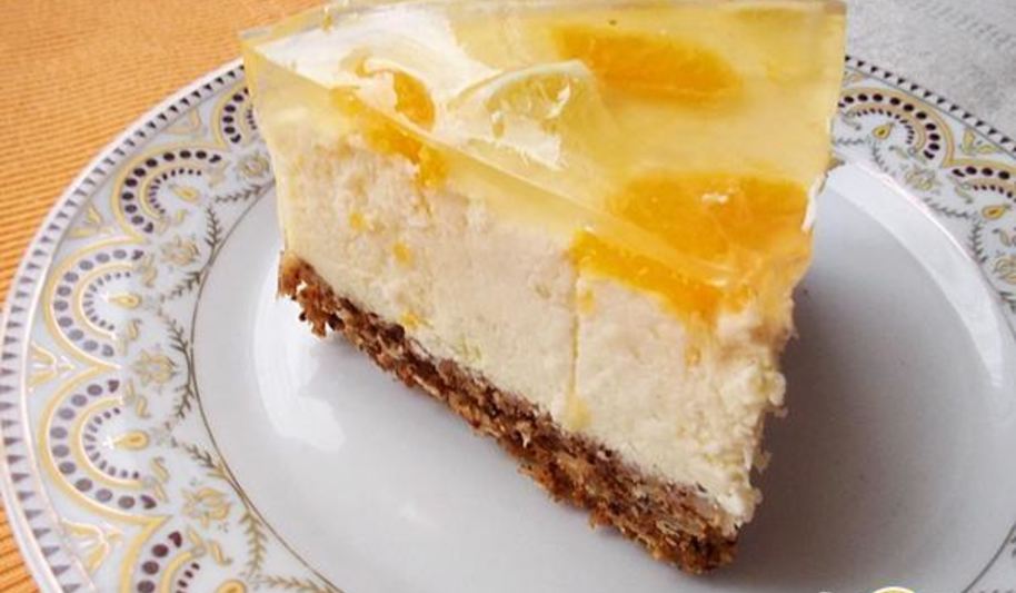 Рецепт псевдочизкейка с лаймом и мандаринами