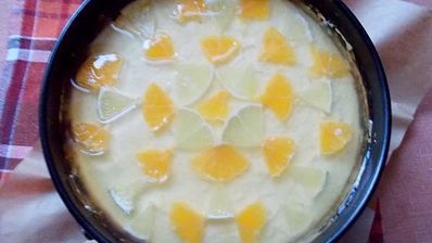 псевдочизкейк с лаймом и мандаринами