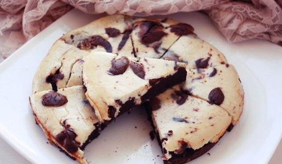 Рецепт шоколадна-бананового брауни-чизкейк