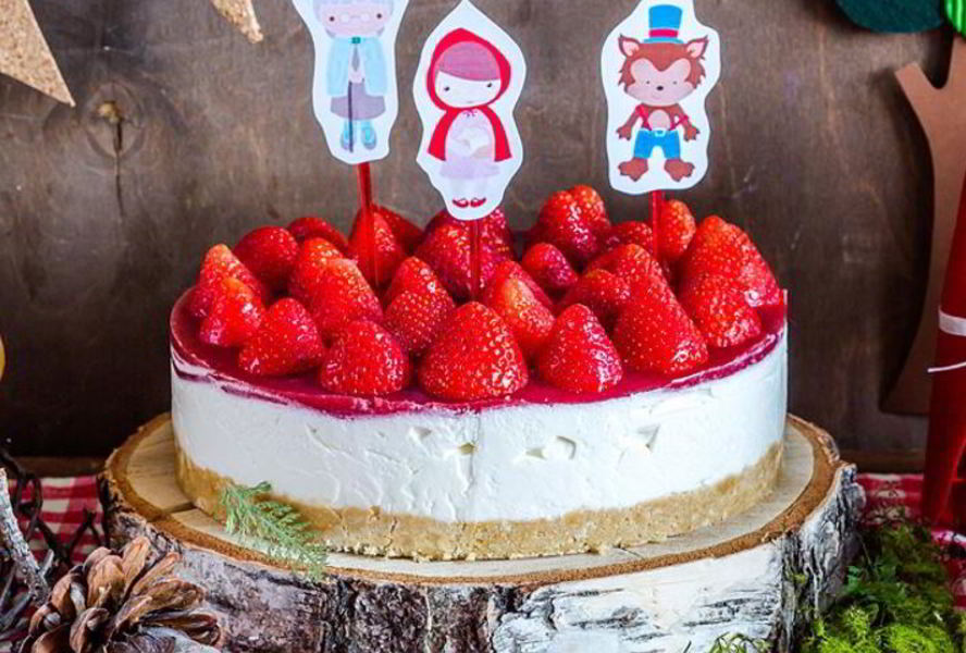 Сливочный чизкейк с клубникой